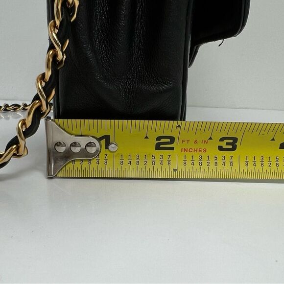 Chanel Metelesse Single Flap Vintage Lambskin Black Shoulder Bag - Picture 13 of 13